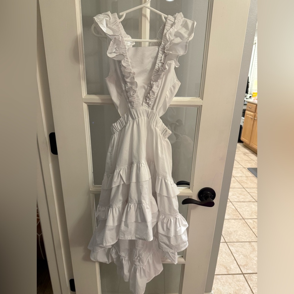 Habitual Ivory Ruffled Dress